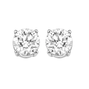 14KTW Diamond Round Basics Stud's 1/2Ctw