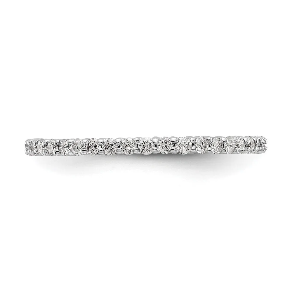 1.5mm 14K White Gold 1/2 Ctw Lab-Created Diamond Eternity Band