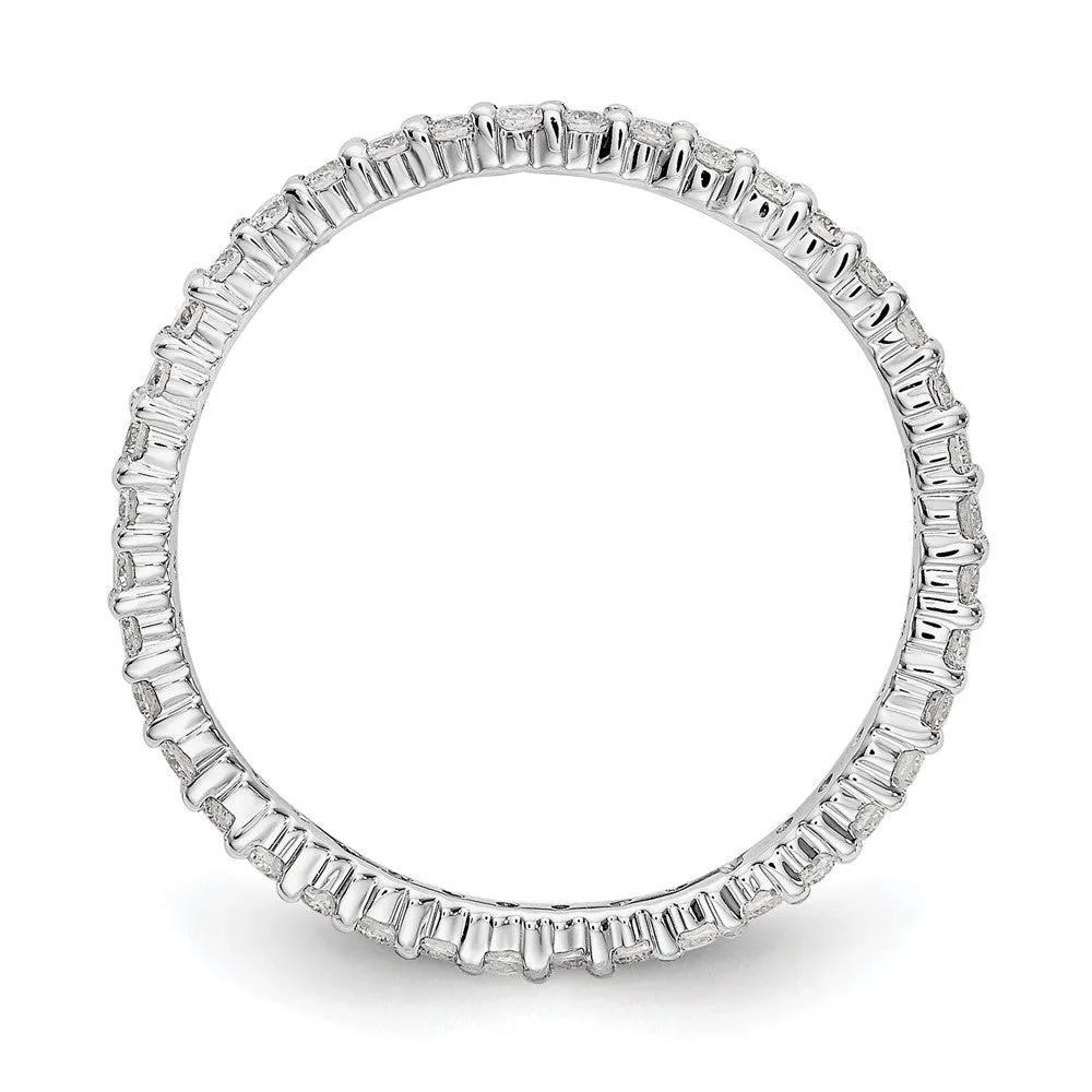 1.5mm 14K White Gold 1/2 Ctw Lab-Created Diamond Eternity Band