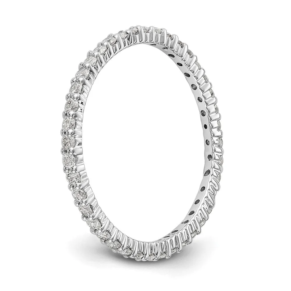 1.5mm 14K White Gold 1/2 Ctw Lab-Created Diamond Eternity Band