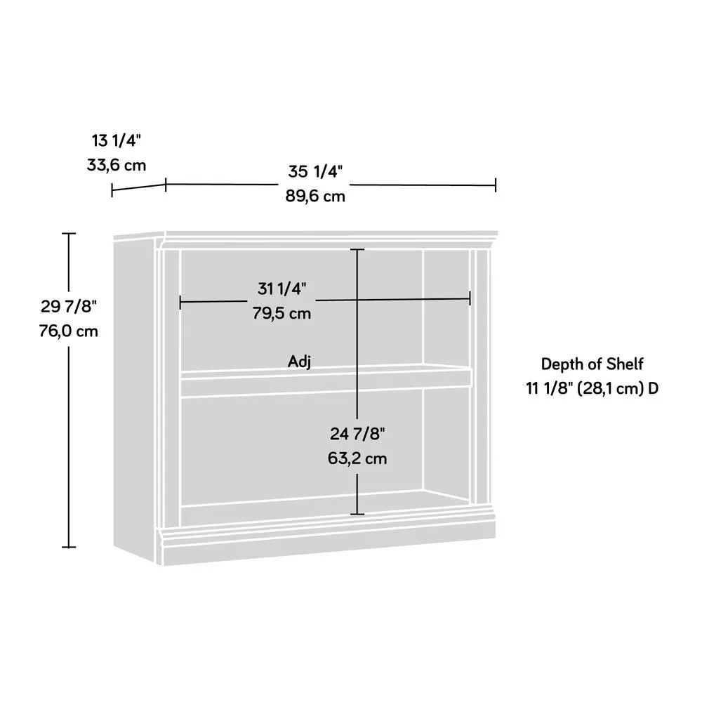 2 Shelf Bookcase Esb By Sauder