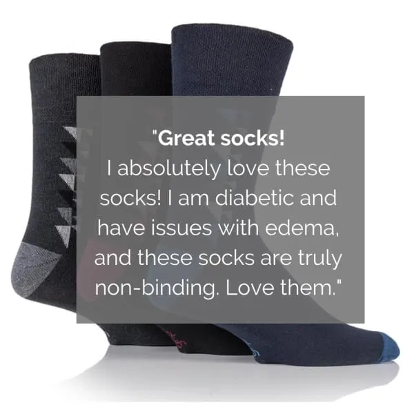 3 Pairs Non Binding Socks for Men in George