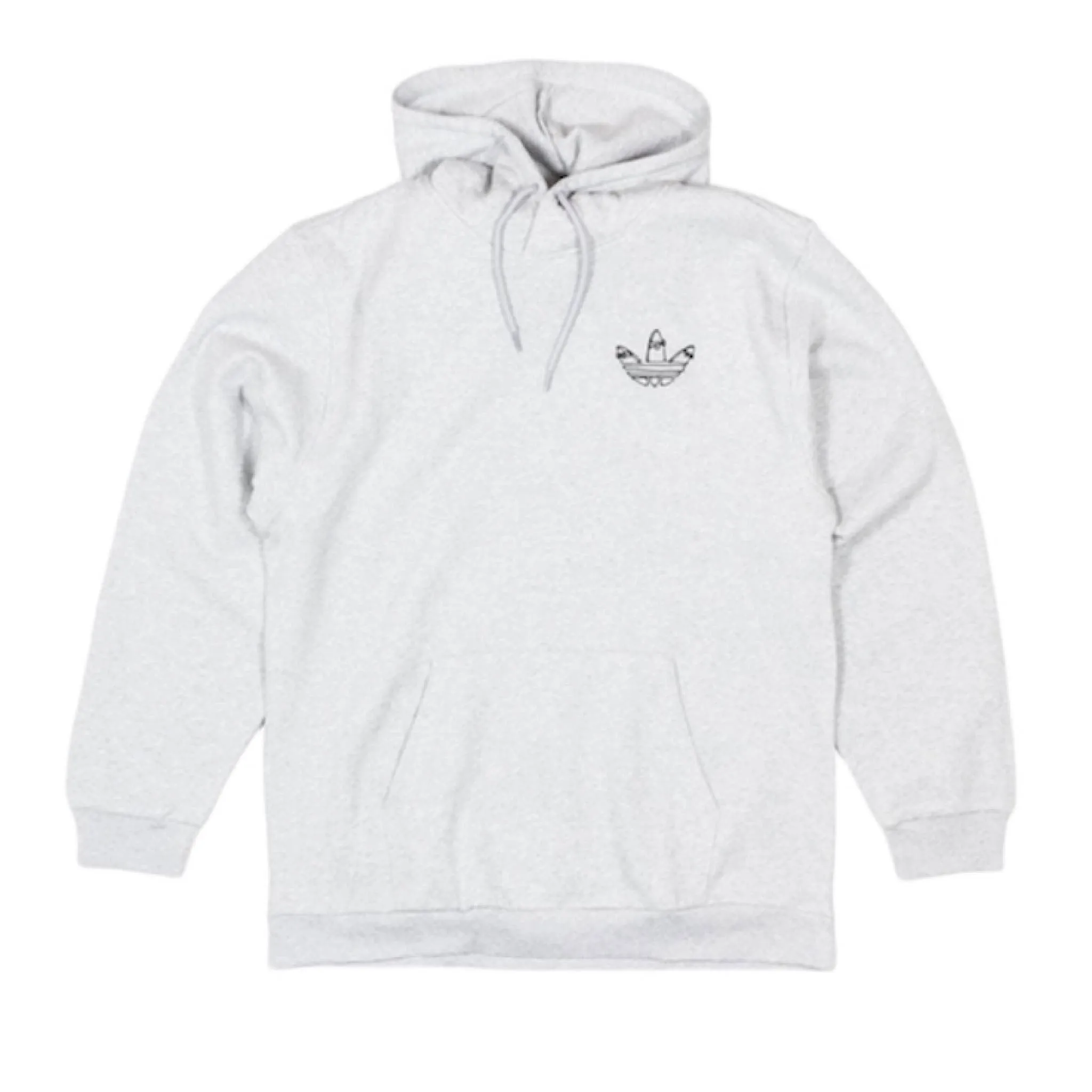 Adidas - Jones Hoodie - Light Heather Grey/Black