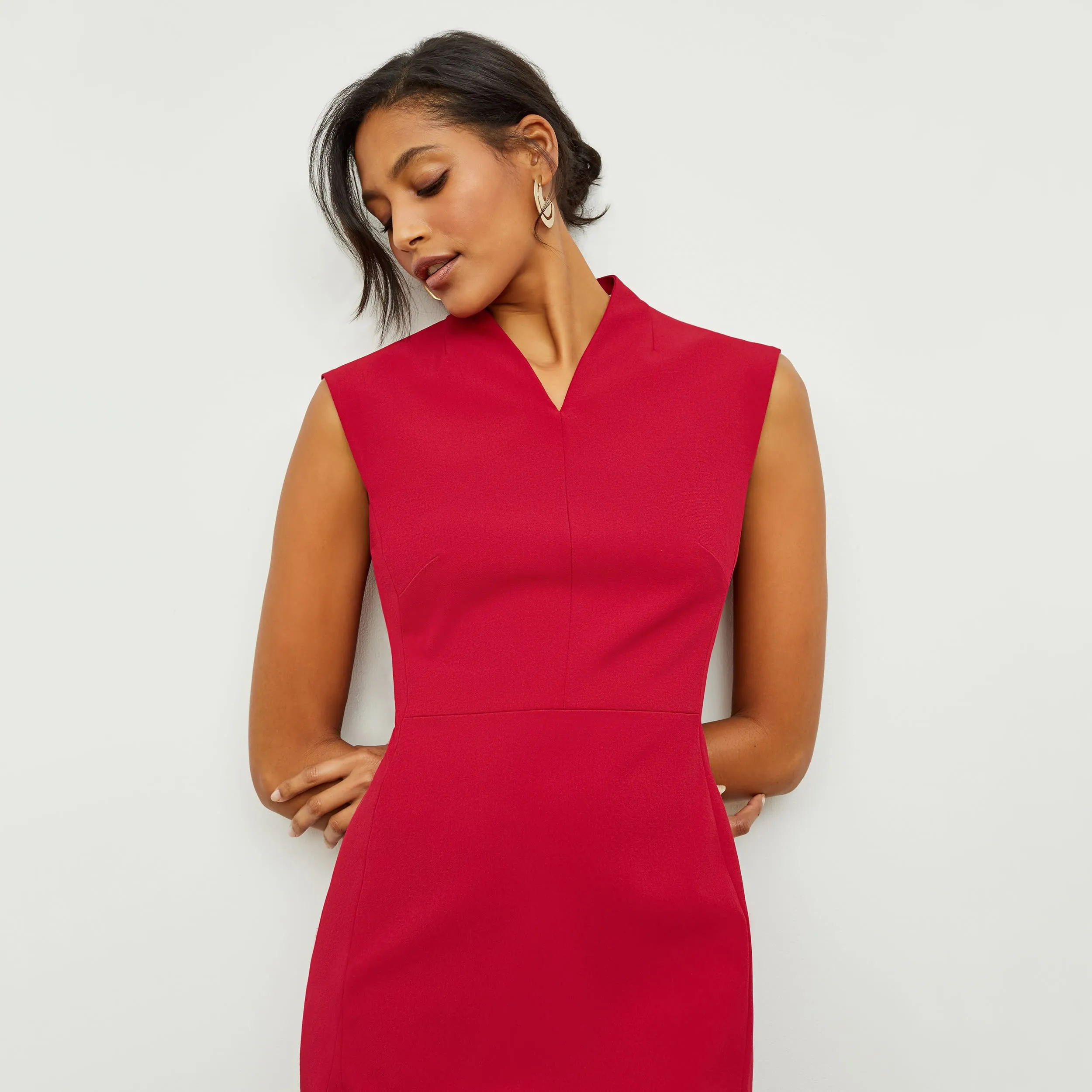 Aditi Dress - Recycled WonderTex :: Rhubarb