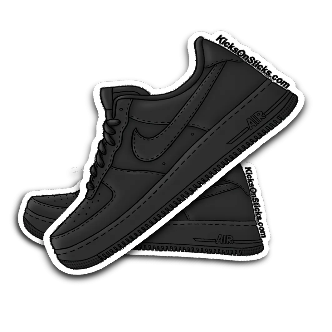 Air Force 1 Low "Black/Black" Sneaker Sticker