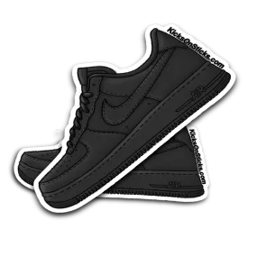 Air Force 1 Low "Black/Black" Sneaker Sticker