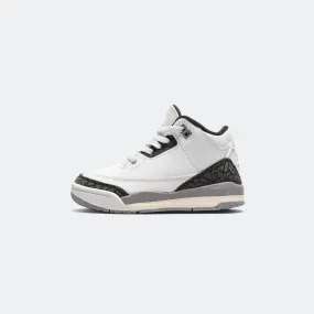 Air Jordan 3 Retro (PS) - Summit White/Fire Red-Cement Grey