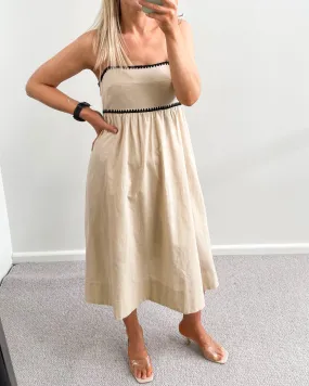 Alessia Midi Dress Beige