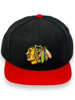 AMERICAN NEEDLE CHICAGO BLACKHAWKS (BLACK/RED) SNAPBACK