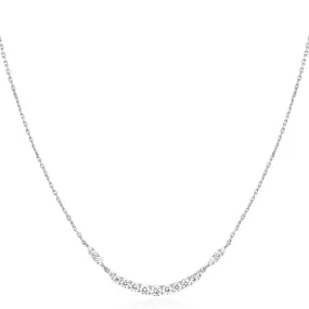 Ania Haie Silver Arc Pave Necklace