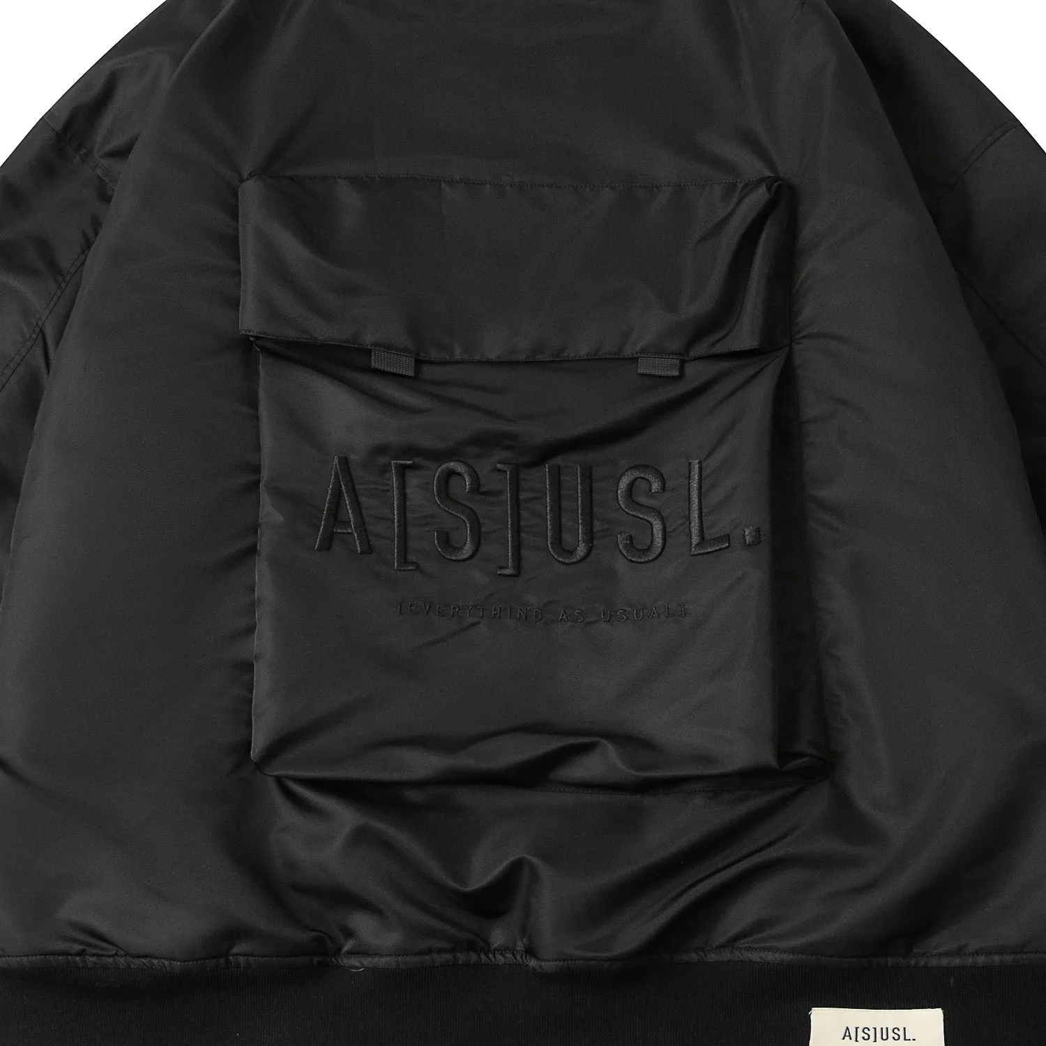 A[S]USL MULTI POCKET MILITARY JACKET-BLACK