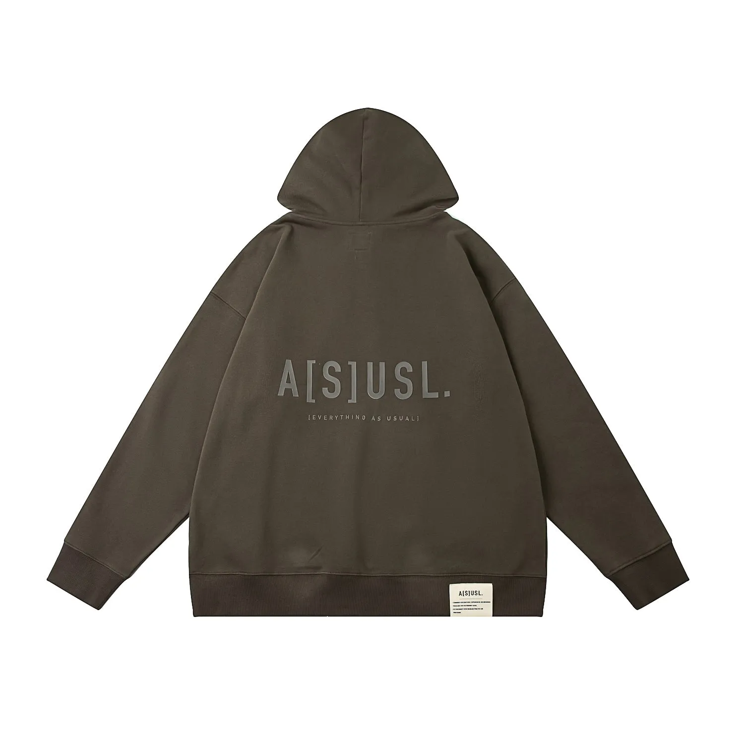 A[S]USL TONAL LOGO HOODIES-CHARCOAL