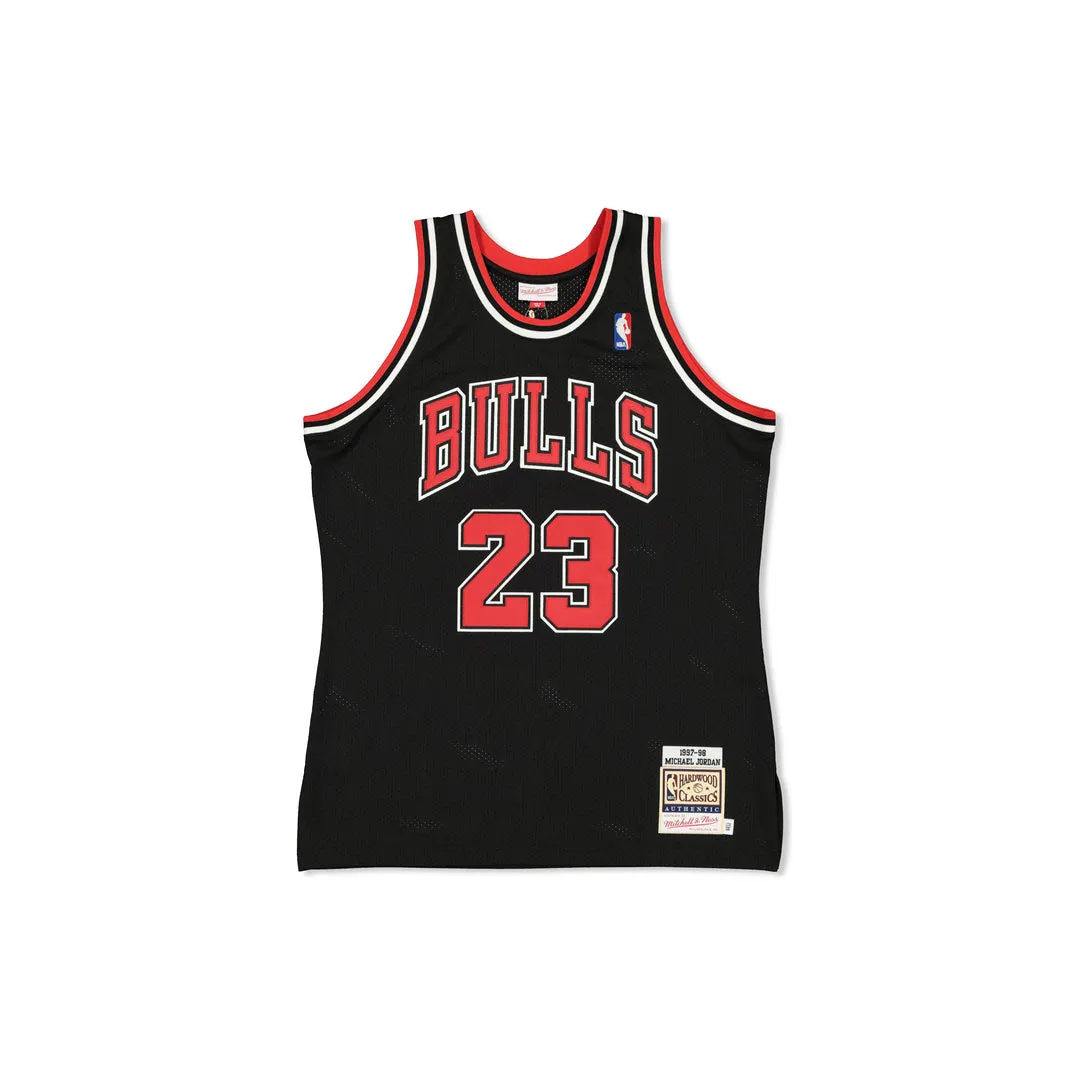 AUTHENTIC NBA SWINGMAN JERSEY CHICAGO BULLS MICHAEL JORDAN 23 '97-98  BLACK