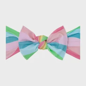 Baby Bling Printed Knot-Candy Stripe