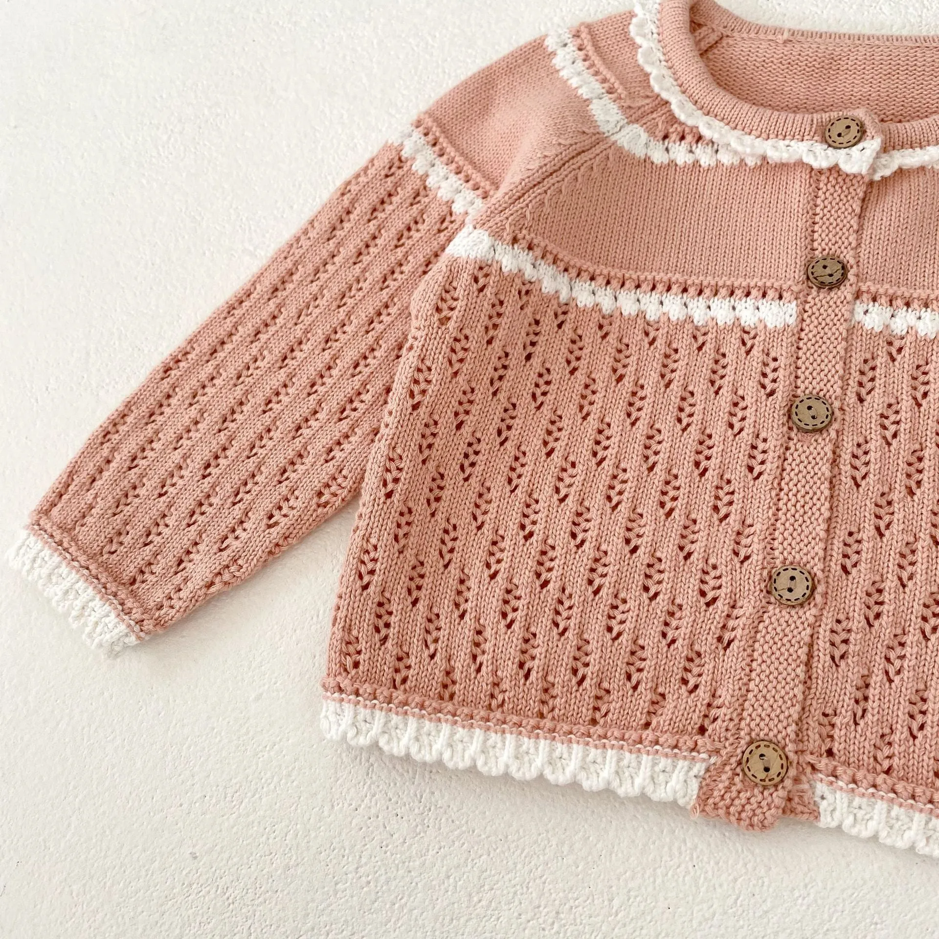 Baby Kid Girls Solid Color Cardigan Wholesale 24011164