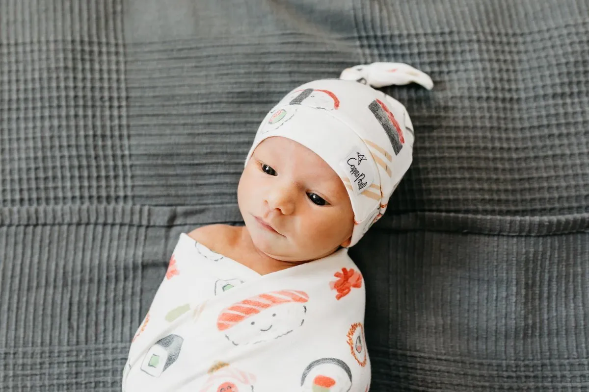 Baja Newborn Top Knot Hat