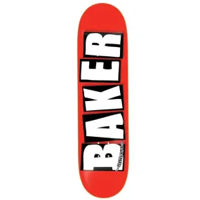 Baker Skateboards Brand Logo Skateboard Deck Red/White - 8.25