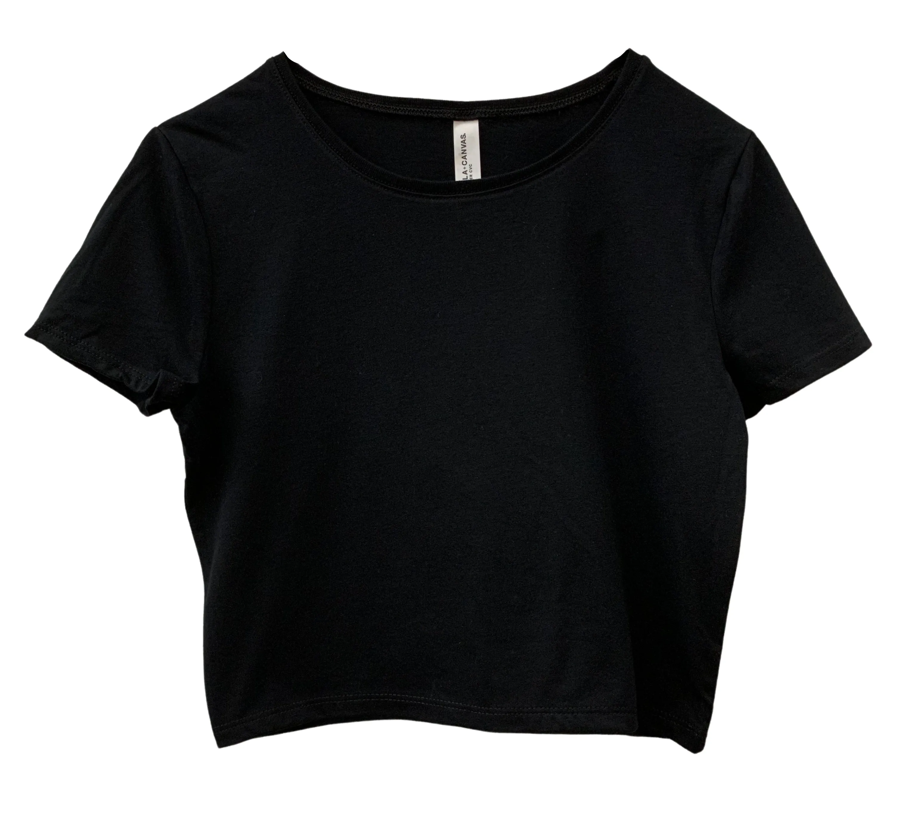 Basic Black Crop Top