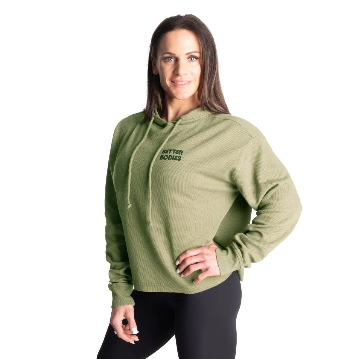 Better Bodies Empowered Thermal Sweater - Washed Green