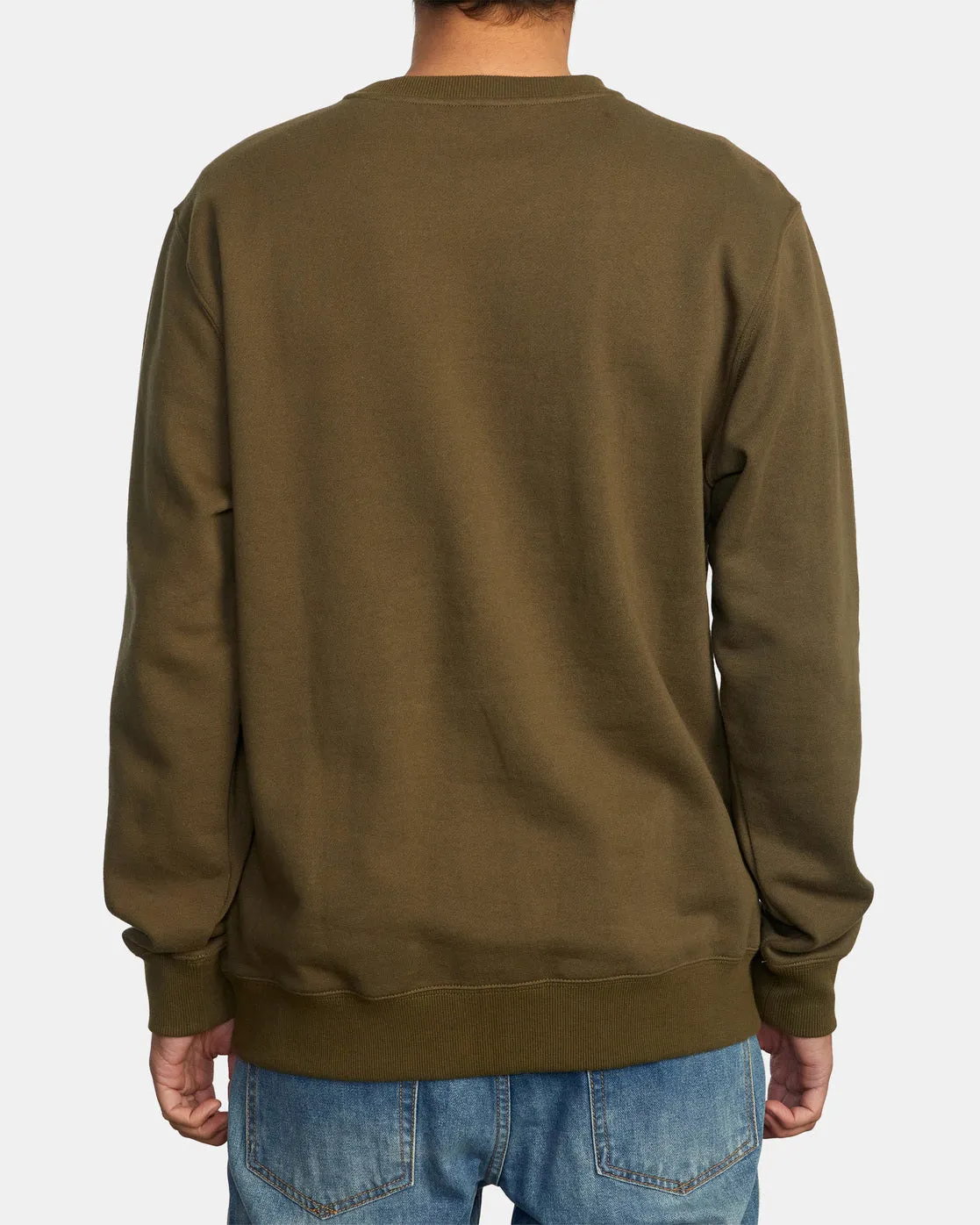 Big RVCA Crewneck Sweatshirt - Olive