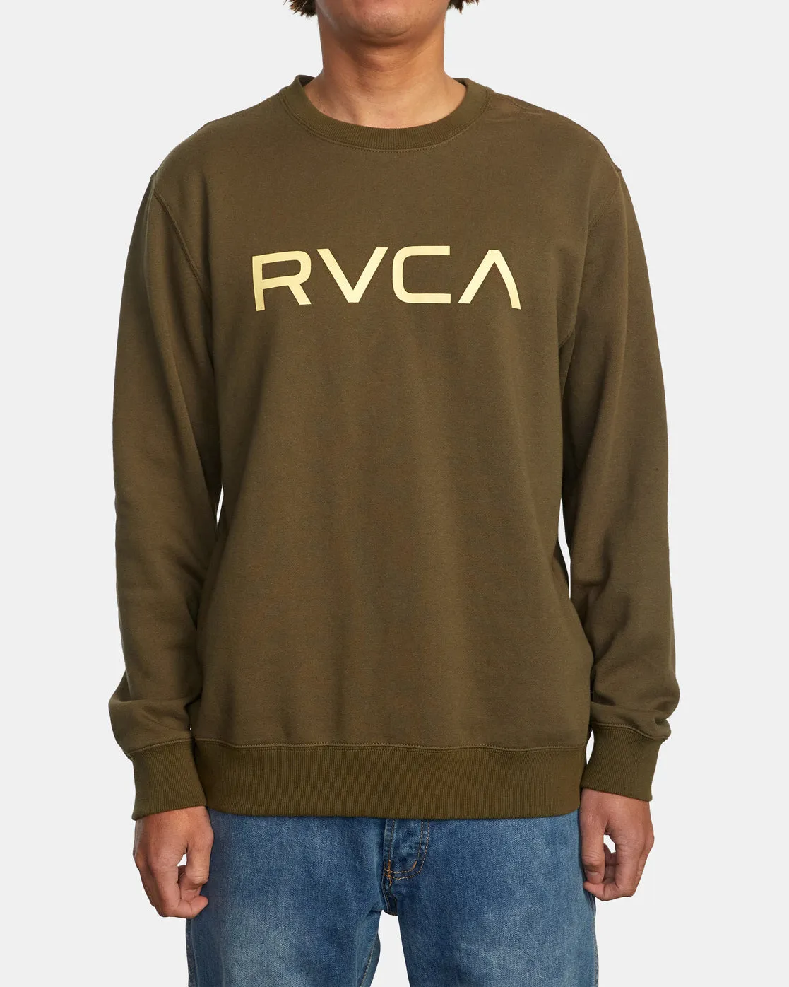 Big RVCA Crewneck Sweatshirt - Olive