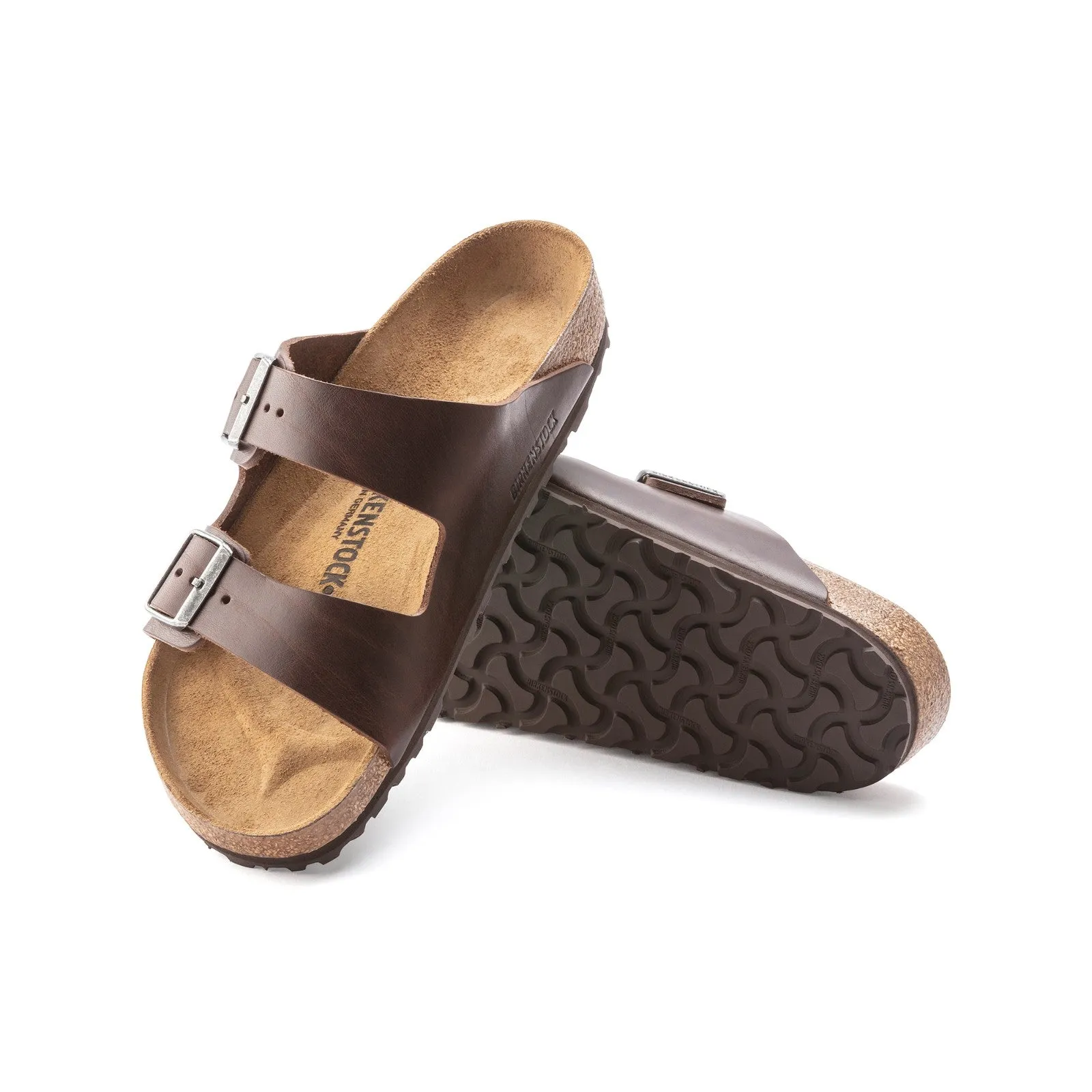 Birkenstock Arizona Grip Leather (Vintage Wood Roast) Men's Sandals 1023117 1023117