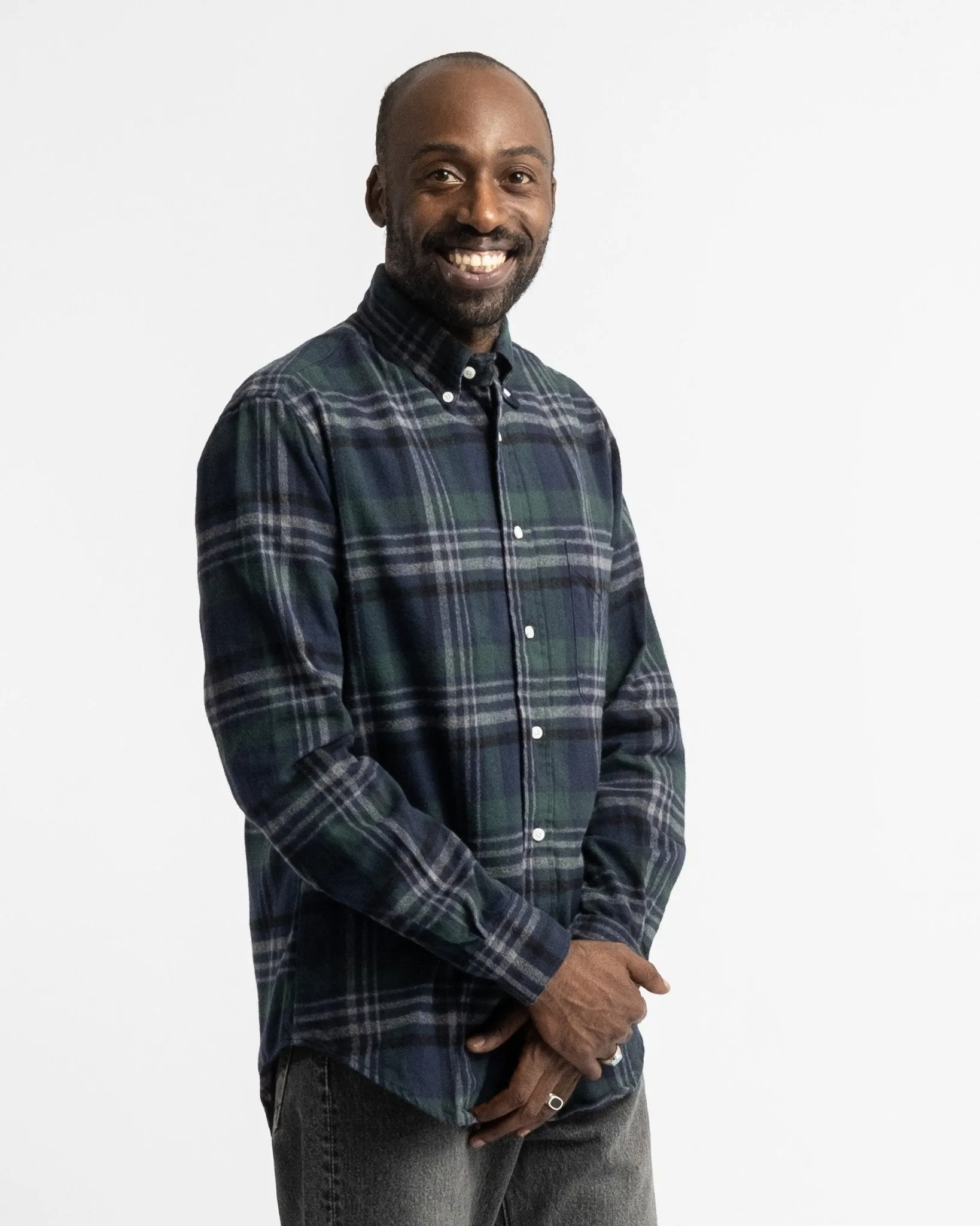 Blackwatch Melange Shaggy Flannel