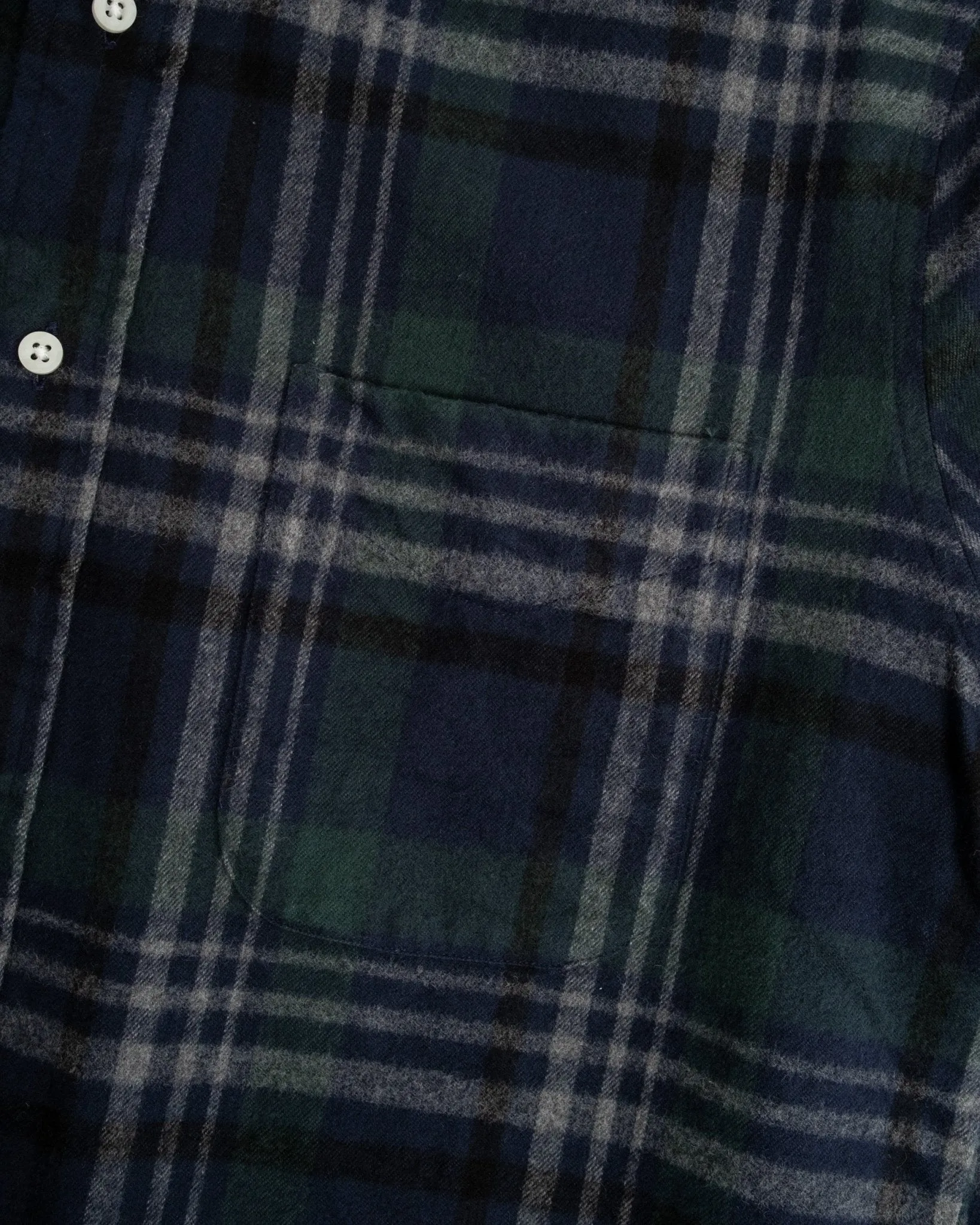 Blackwatch Melange Shaggy Flannel