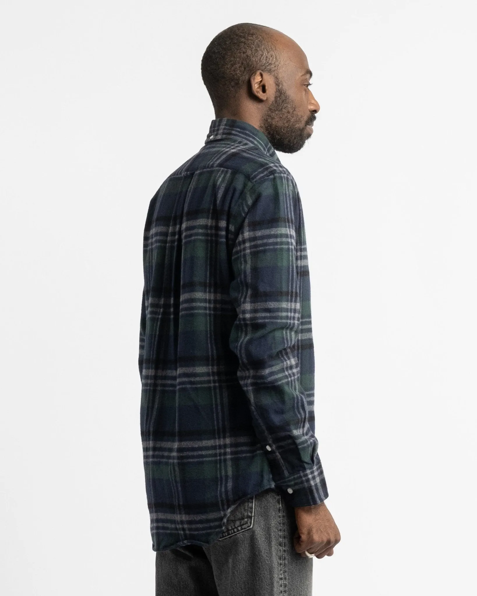 Blackwatch Melange Shaggy Flannel