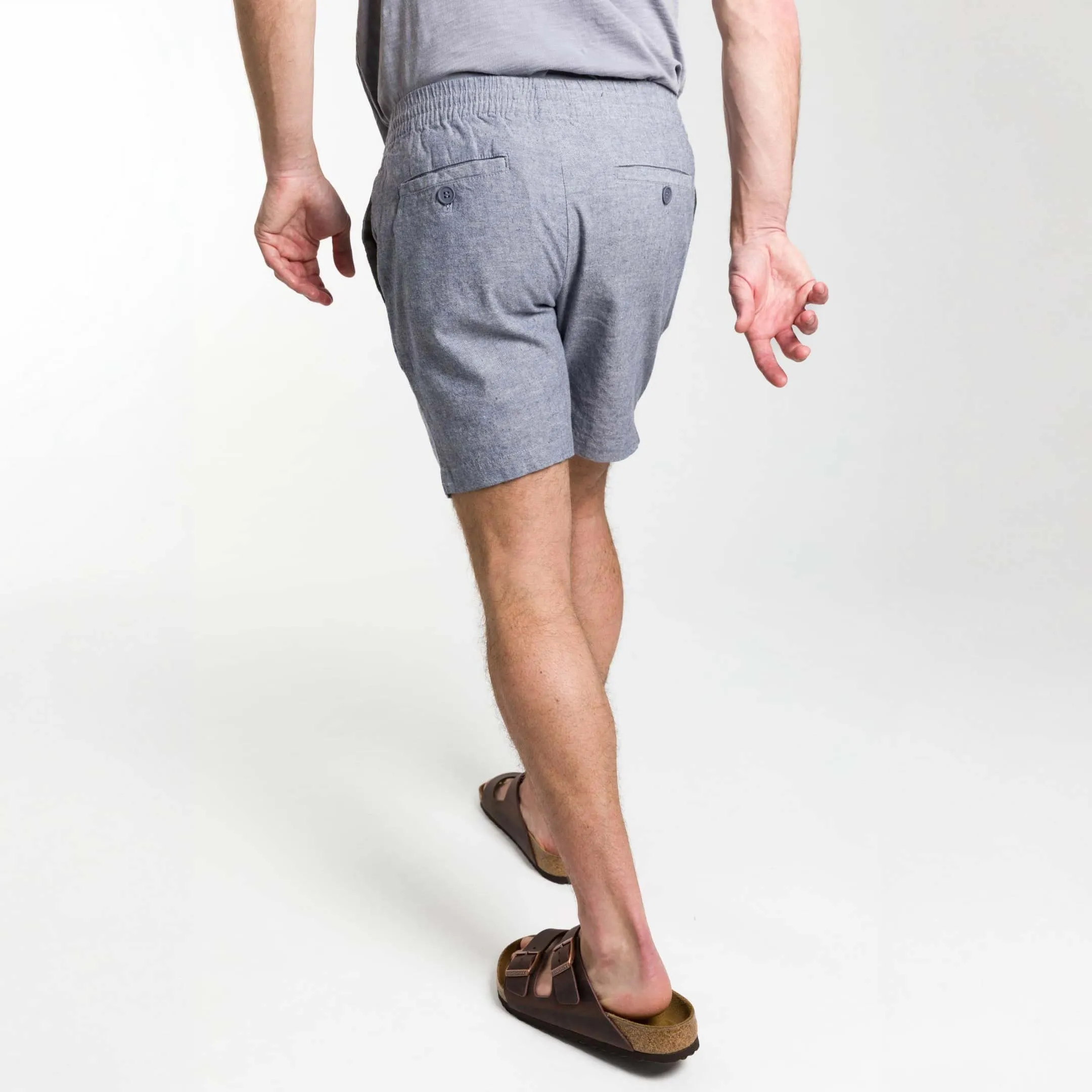 Blue Linen Short