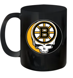 Boston Bruins Grateful Dead Steal Your Face Hockey NHL Ceramic Mug 11oz