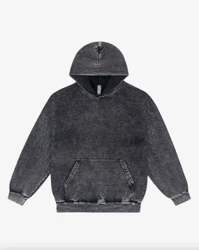 Box Baggy Fit Hoody [ Mineral Washed ] Carbon Black