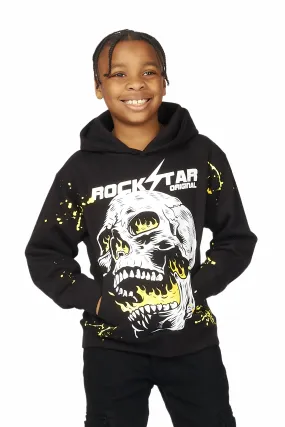 Boys Daniel Black Graphic Hoodie