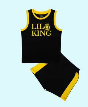 Boys Lil King Sleeveless Tee & Shorts Set