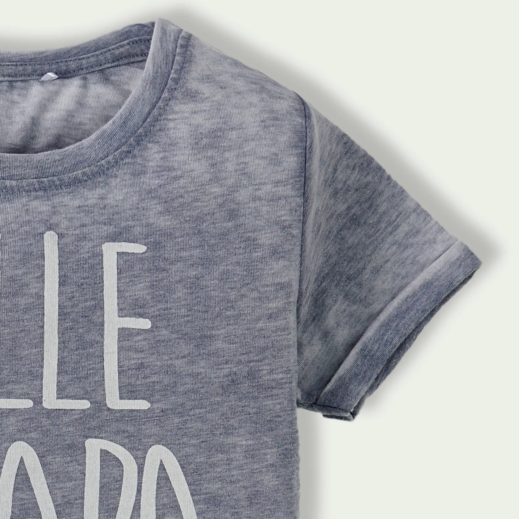 C1589 NI Fille A Papa Grey T-Shirt