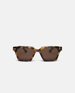 Cadao - Bio-Plastic Angular Sunglasses - Dark Amber