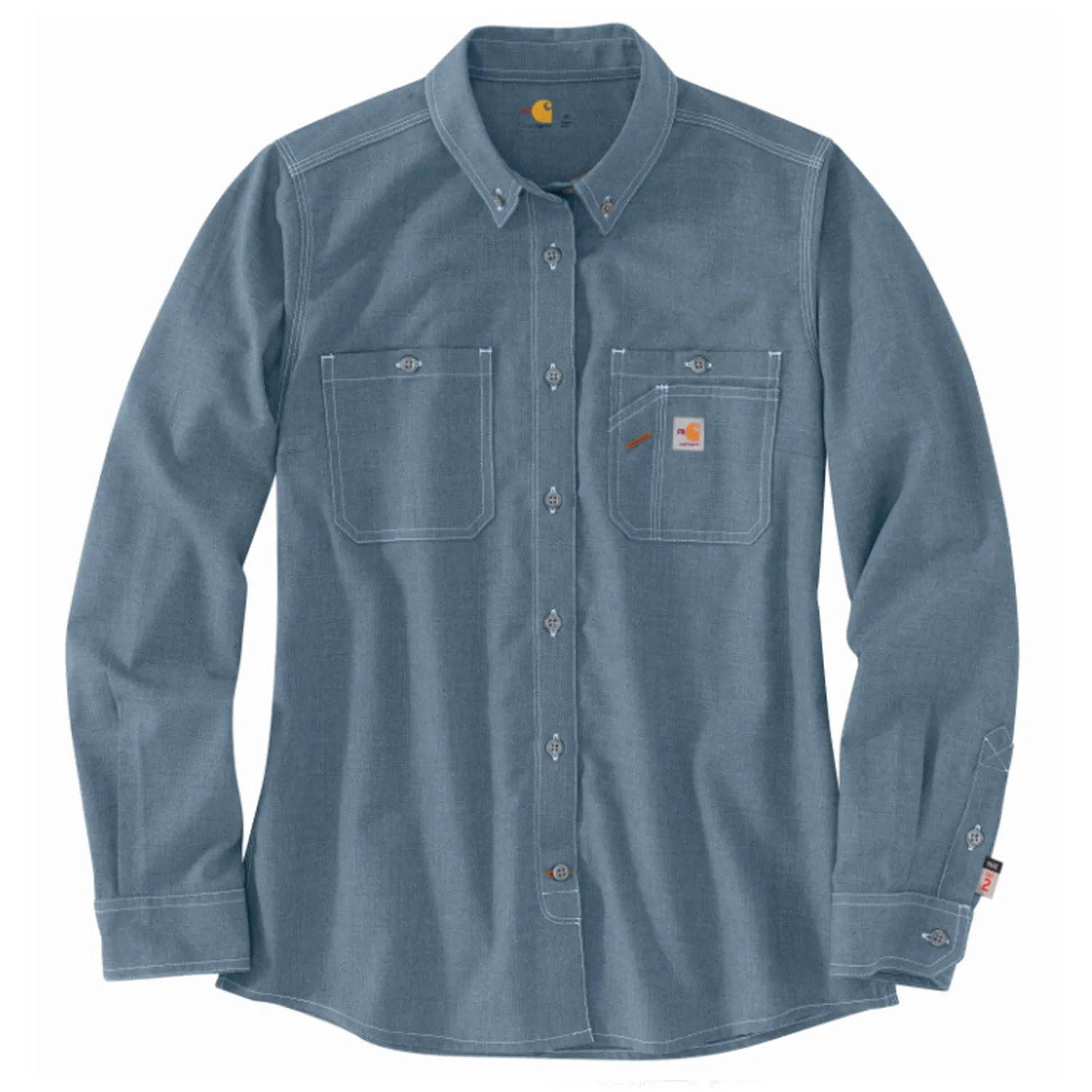 Carhartt Women's Flame Resistant Relaxed Fit Button-Down Work Shirt