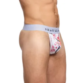 Cherry Blossom Thong White