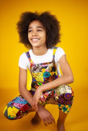 Children's Patchwork Dungarees