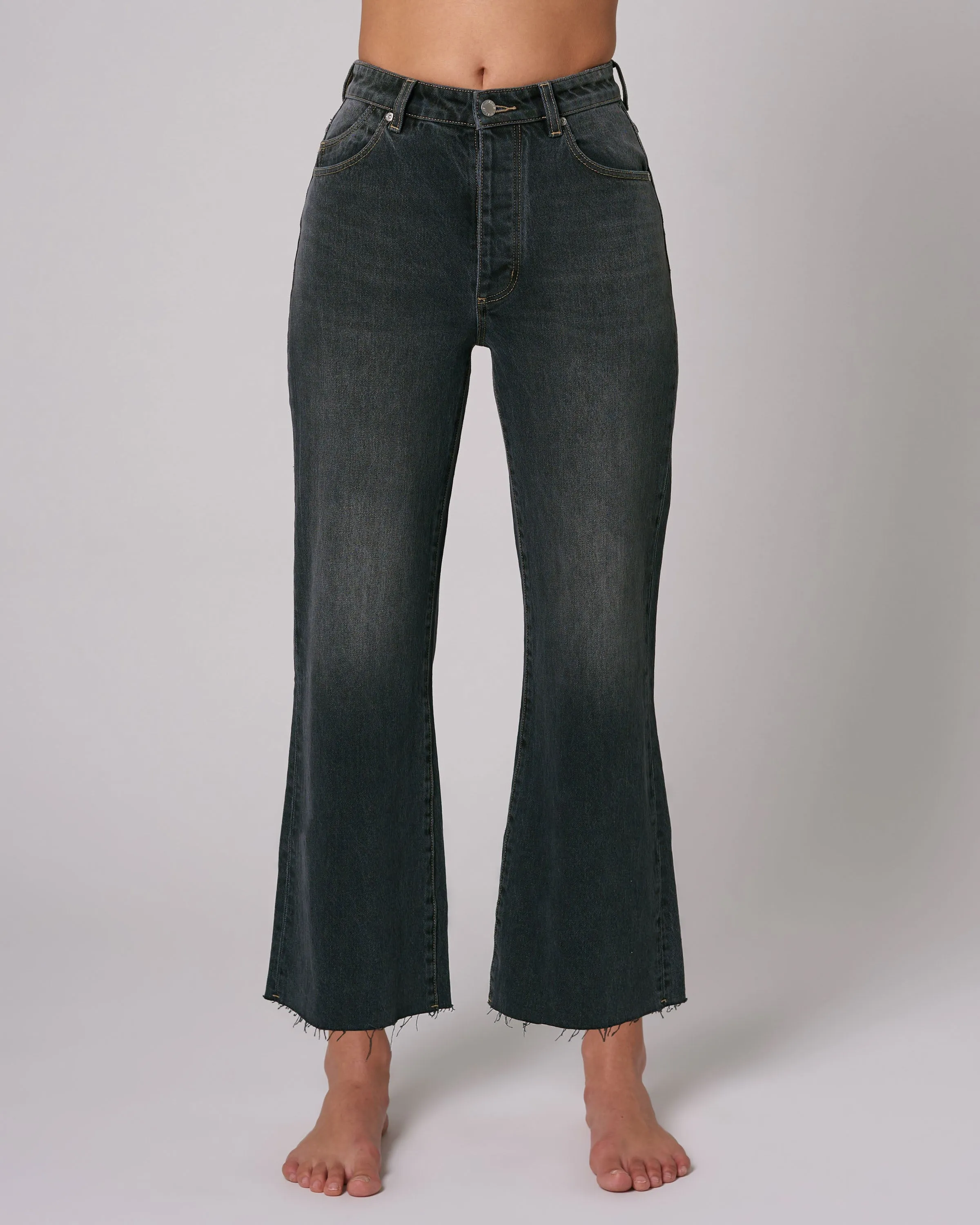 Classic Flare Crop Shadow Jean