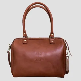 Classic Leather Priscilla Handbag - Hazelnut