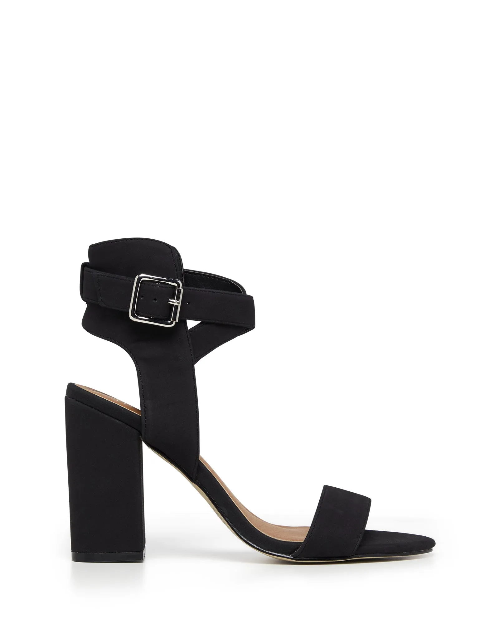 Collins Heel Black Nubuck