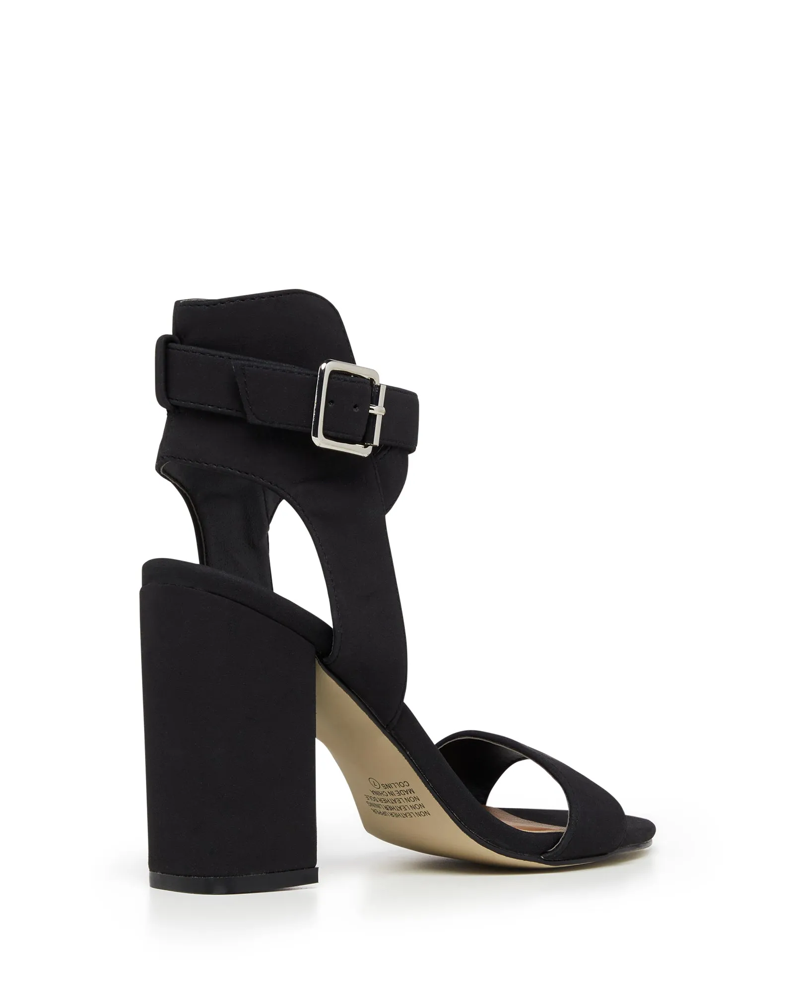 Collins Heel Black Nubuck