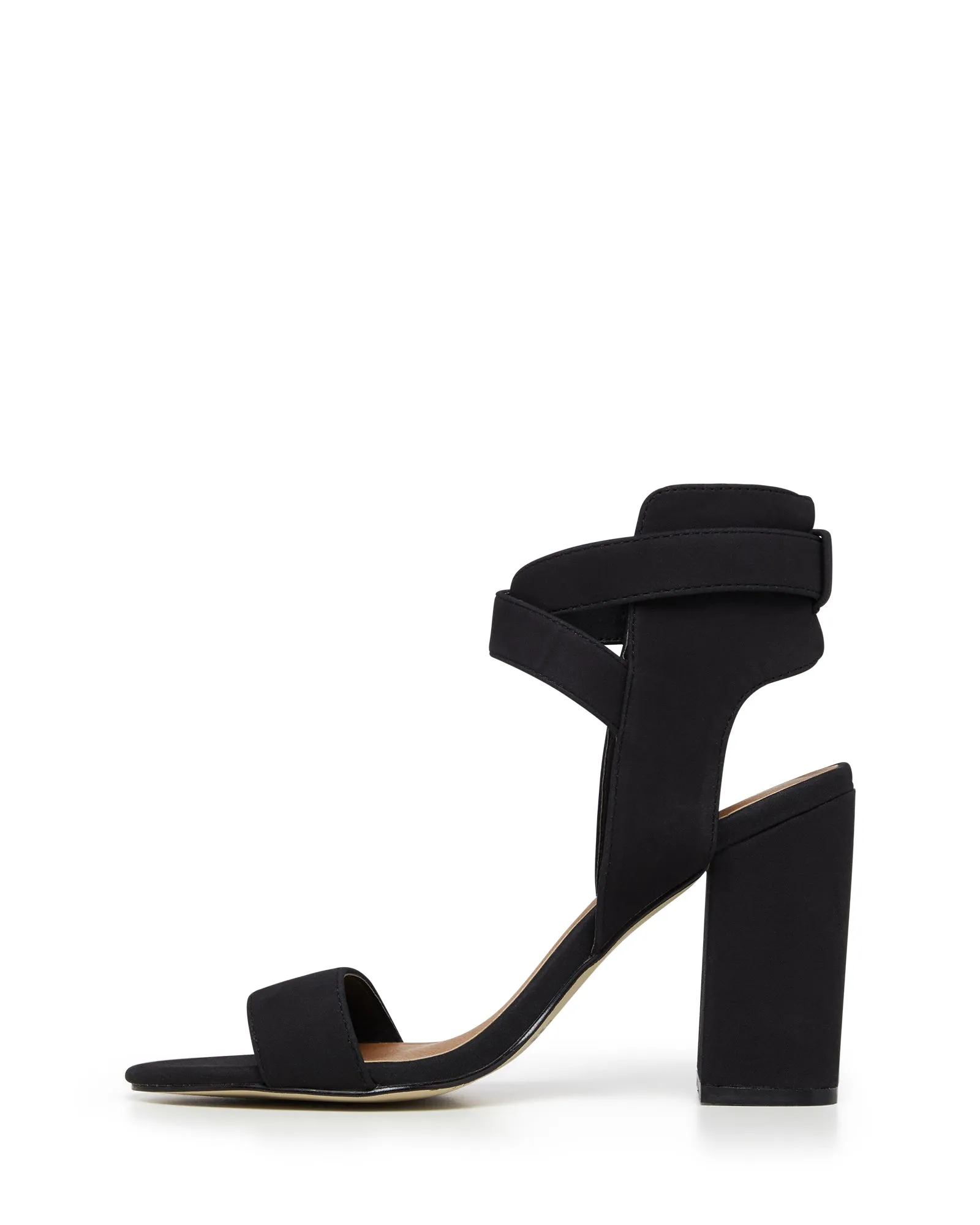 Collins Heel Black Nubuck