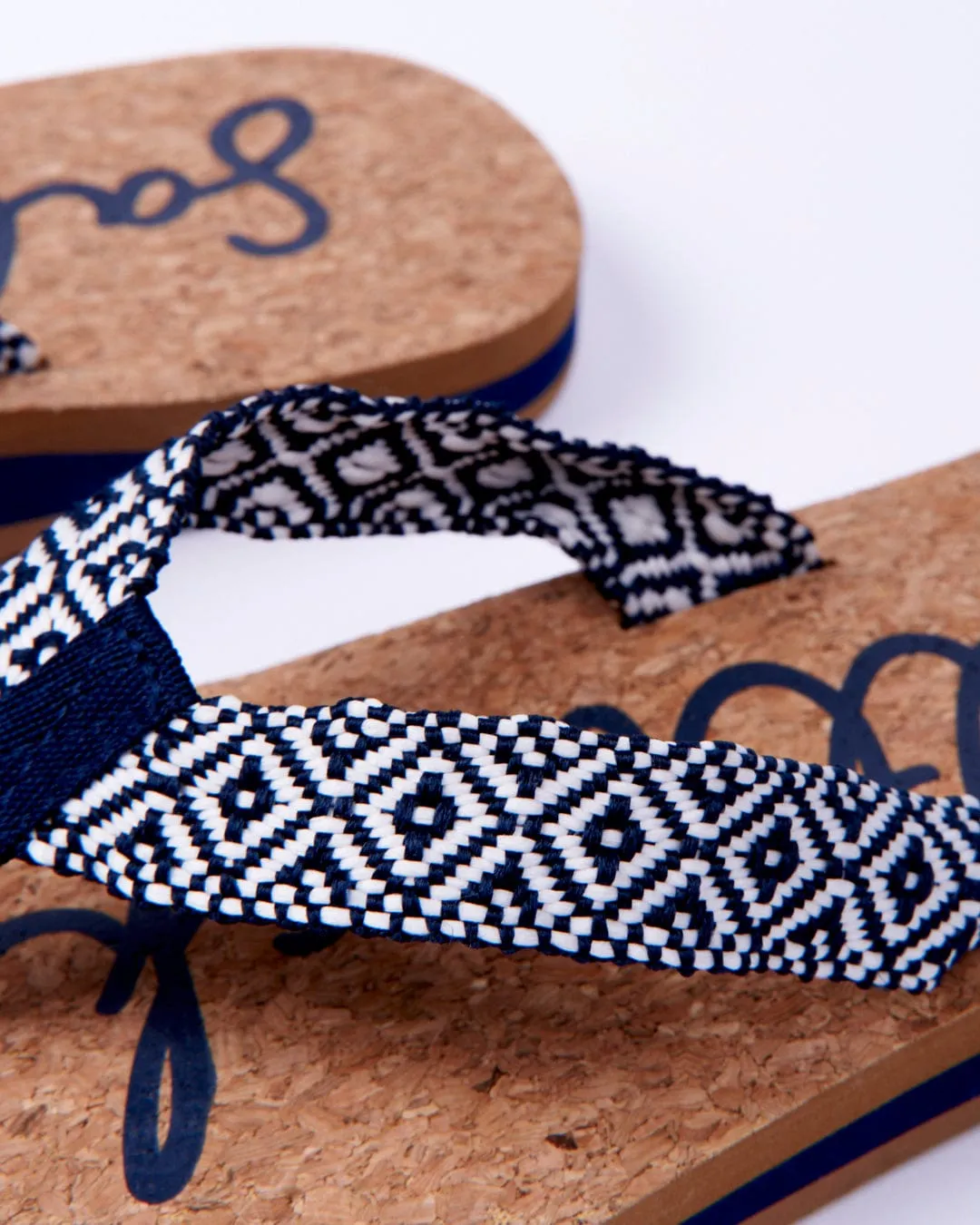 Corklife - Womens Flip Flops - Navy