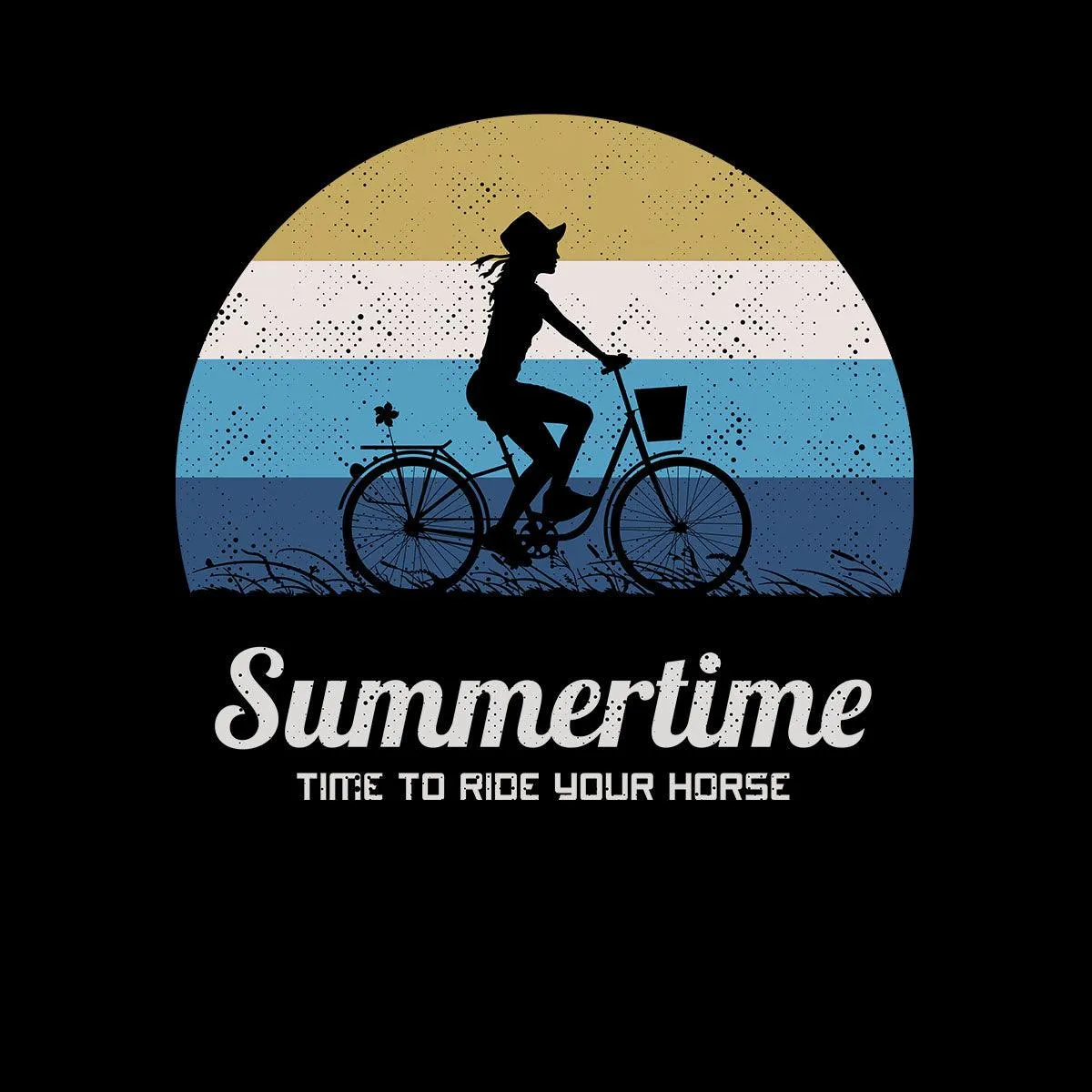 Cycling T-Shirt Summertime - Time to Ride Bicycle Racer Road Adult Unisex T-Shirt