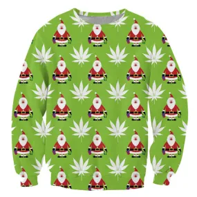 Dank Master Canna Santa Christmas Sweatshirt