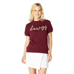 Dawgs Glitter Script Shirt