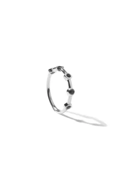 Demi Onyx Ring <br> Silver