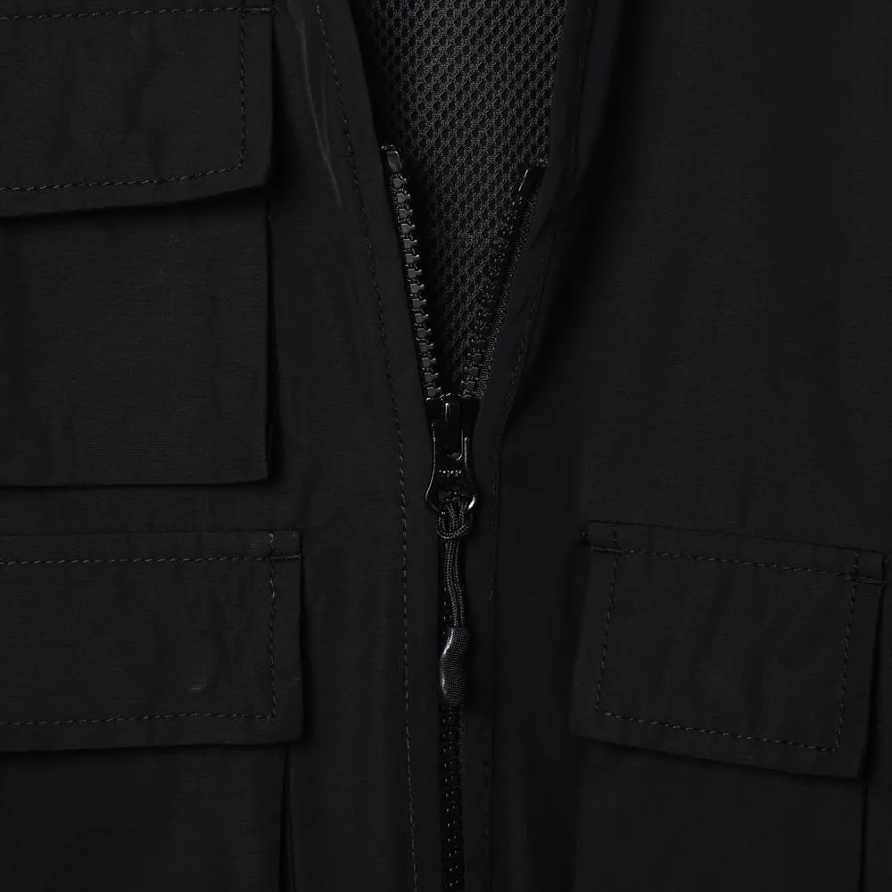 DPLS ZIP UP UTILITY GILET-BLACK